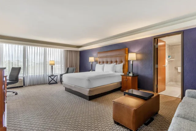 غرفة بسرير كينج مع أريكة لذوي الإعاقة، Drury Inn Suites Atlanta Morrow 2/3