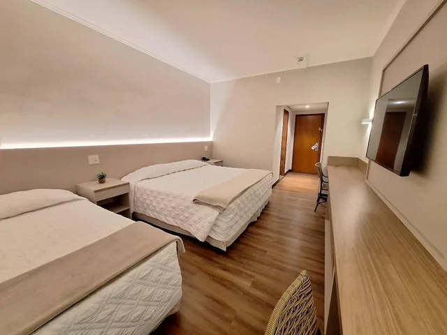 غرفة بريميوم بسرير مزدوج وسرير فردي، Hotel Nacional de Rio Preto Distributed By Intercity Ex Hotel Nacional Plaza Inn 1/3