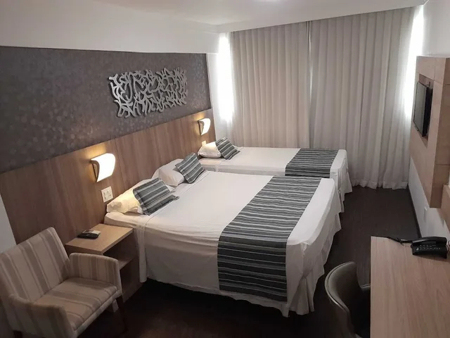 غرفة ديلوكس ثلاثية بسرير كوين وسرير فردي، Allia Gran Hotel Pampulha Suites 8/10