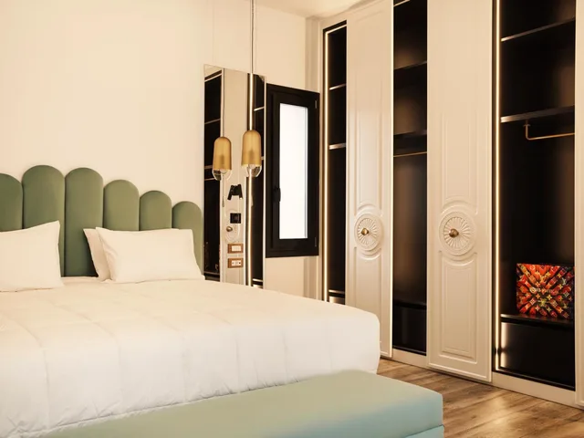 جناح شهر العسل بسرير كينج بإطلالة على البحر بجاكوزي، Cresanto Luxury Suites 1/9