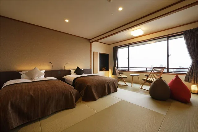 غرفة يابانية بسريرين منفصلين، Kintarouonsen 1/1