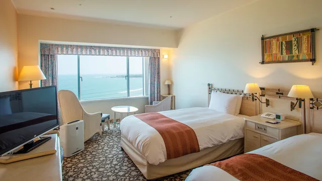 غرفة قياسية بسريرين منفصلين بإطلالة على المتنزه للمدخنين، Holiday Inn Ana Miyazaki 1/2