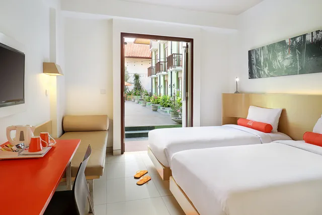 غرفة قياسية بسرير مزدوج أو سريرين منفصلين، HARRIS Hotel Kuta Tuban 2/5
