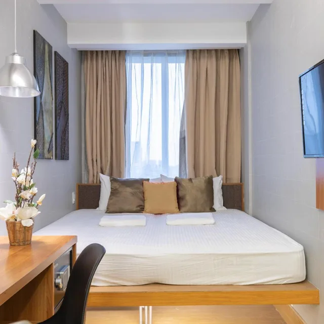 غرفة قياسية بسرير مزدوج بإطلالة، Selah Pods Hotel Manila 3/5