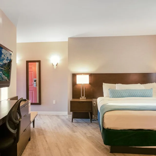 غرفة ديلوكس بسرير كينج، Safari Inn, a Coast Hotel 3/9