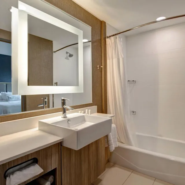 جناح بسريرين كوين مع سرير سحّاب إضافي مع أريكة لذوي الإعاقة، SpringHill Suites by Marriott Orangeburg 5/6