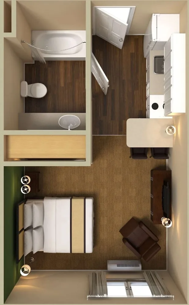 استوديو بسرير كينج، Studio 6 Extended Stay Chicago Vernon Hills Lincolnshire IL 5/5