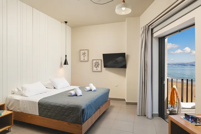 غرفة ديلوكس بإطلالة على البحر، Elia Agia Marina Hotel 1/5