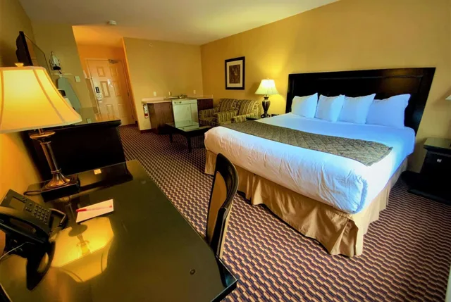 غرفة بسرير كينج يُسمح فيها بالحيوانات الأليفة، Ramada By Wyndham Surrey/Langley 5/9