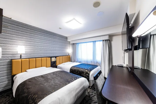 غرفة بسريرين منفصلين، Apa Hotel Kyotoeki Horikawadori 2/8