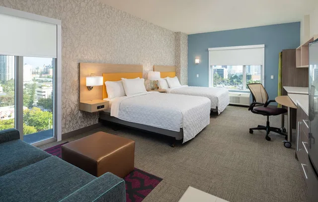 جناح استوديو بسريرين كوين لذوي الإعاقة، Home2 Suites by Hilton Fort Lauderdale Downtown 1/3