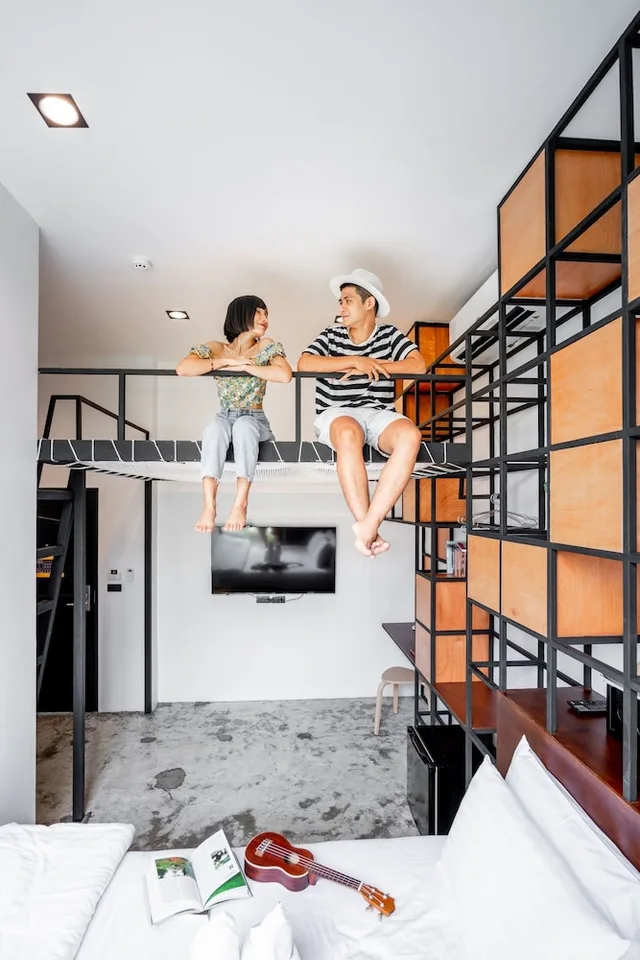 Hammock, Queen Bed, Book A Bed Poshtel - Hostel 4/5