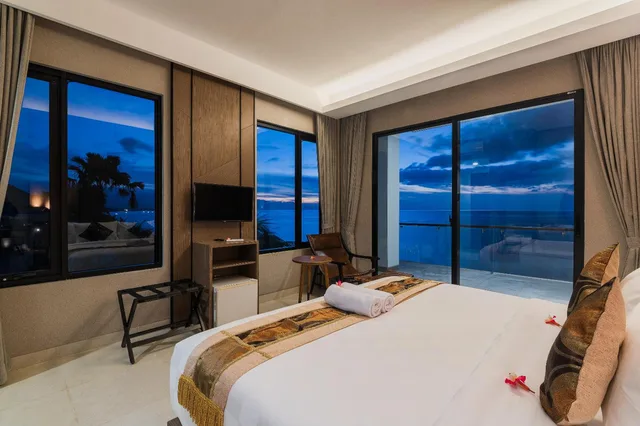 غرفة ديلوكس بسرير مزدوج بإطلالة على البحر، Padma Sari Hotel 8/10