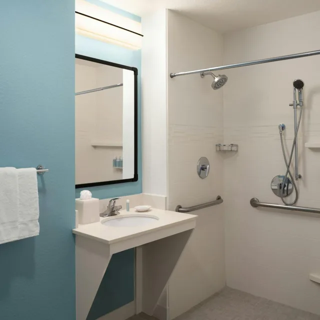 استوديو بسرير كوين مع أريكة بحوض استحمام لذوي الإعاقة، Residence Inn by Marriott Palo Alto Mountain View 9/9
