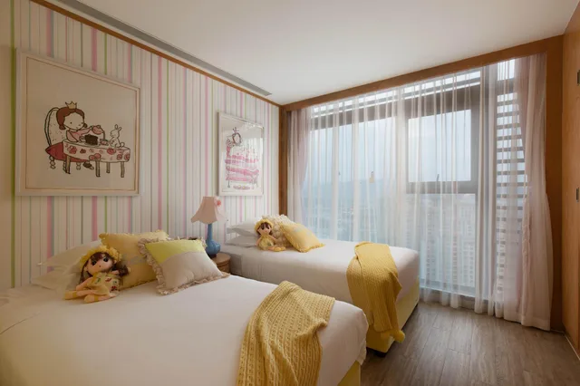 جناح عائلي بسرير كوين وسريرين منفصلين بغرفتي نوم، Mangrove Tree Resort World - Elader Palm 1/2