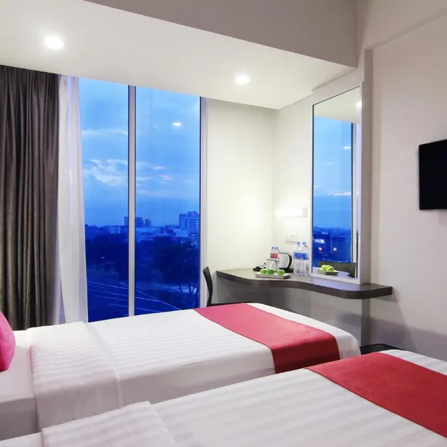 غرفة سوبيريور بسرير مزدوج، favehotel Pekanbaru 2/8
