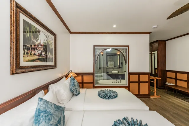 Courtyard, Twin Beds، Mybanlao Hotel 8/10