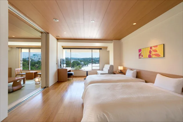 غرفة يابانية غربية متصلة، Shiraraso Grand Hotel 1/2