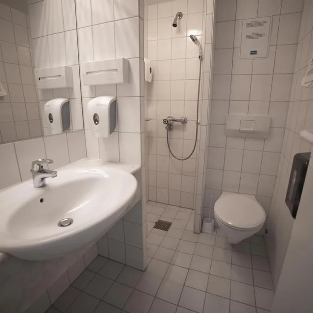 غرفة بسرير مزدوج أو سريرين منفصلين، Sandefjord Motor Hotel 5/6