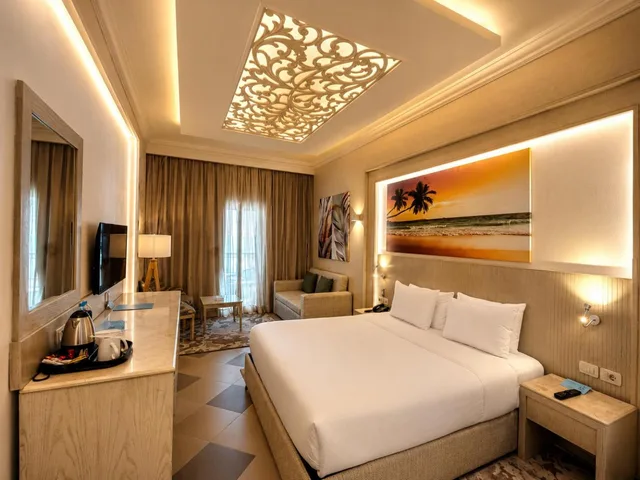 غرفة ديلوكس بسرير كينج وسرير كوين، Safir Marsa Matrouh Resort 7/8