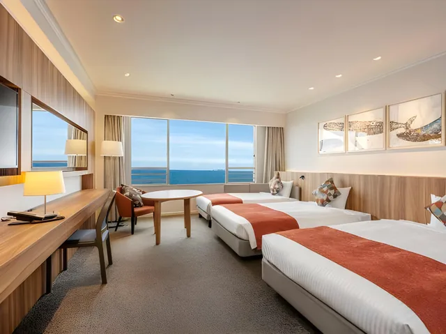 Semi Room, Ocean, Deluxe, Triple, 3 Semi Double Beds, Hotel New Akao 1/3