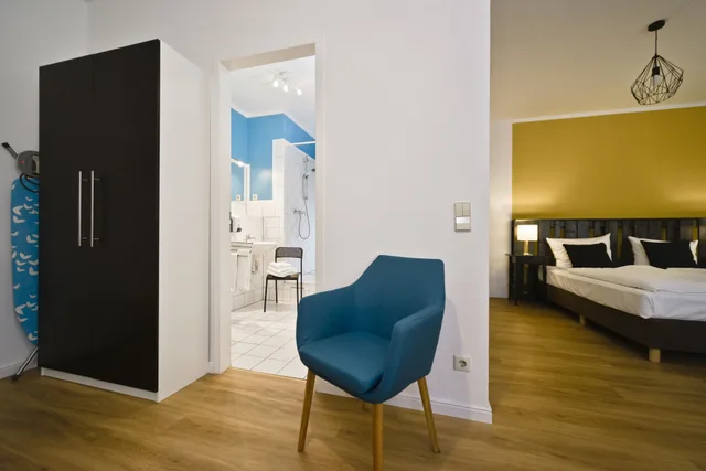 استوديو بسريرين منفصلين مع أريكة، Old Town Apartments Schonhauser Allee Berlin 4/10