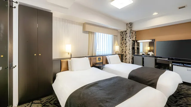 غرفة قياسية بسريرين منفصلين، Apa Villa Hotel Tsubamesanjo-Ekimae 1/1