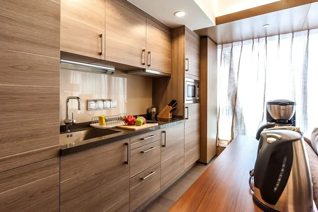 شقة ديلوكس بسرير كينج بإطلالة على المدينة بغرفة نوم واحدة بمطبخ، Ascott IFC Guangzhou 8/10