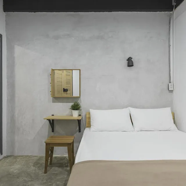 غرفة بسرير مزدوج بحمام خاص، Ora Hostel Bangkok 9/10