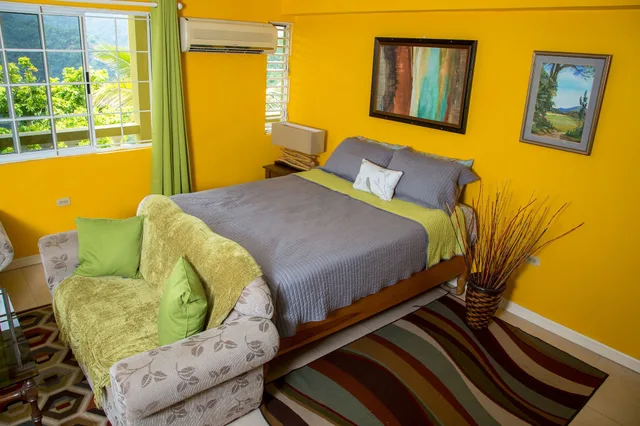 Junior, Apartment, Queen Bed, City View, Courtyard Area, Skyview Manor Guest Apartments 2/4