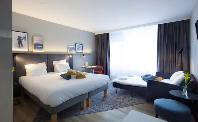 غرفة عائلية بسرير مزدوج بشرفة، Ibis Styles Den Haag Scheveningen 4/7