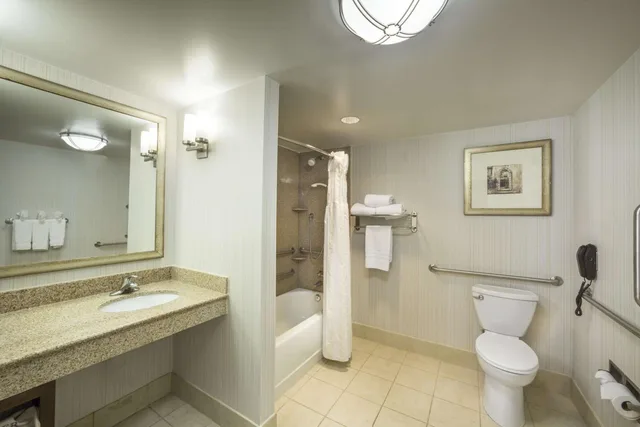 غرفة بسرير كينج بحوض استحمام لذوي الإعاقة، Hampton Inn Hanes Mall Winston-Salem 3/3