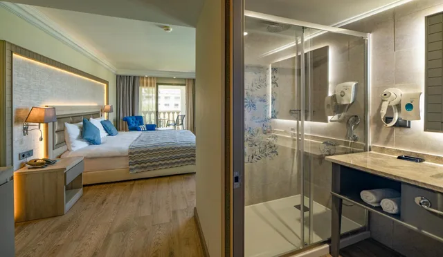 غرفة ركنية بسرير كينج، Samara Hotel Bodrum Ultra All Inclusive 10/10