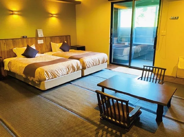 Hollywood, Executive, Twin Beds, Garden View, Outdoor Bath, Main Building، LiVEMAX Resort Kaga-Yamashiro 1/1