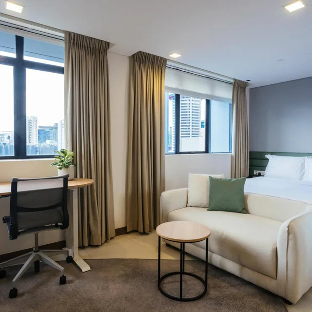 استوديو تنفيذي بسرير كينج، Novotel Living Singapore Orchard 4/8
