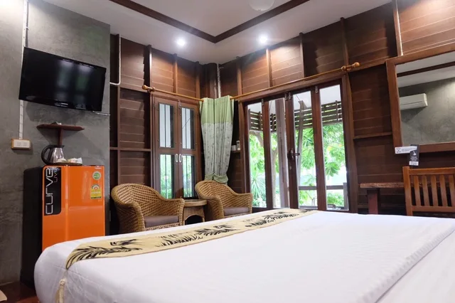 غرفة قياسية بسرير مزدوج، Ruen Purksa Resort 2/8
