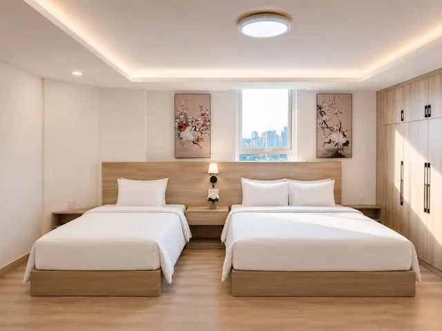 Deluxe, Triple, 1 Double and 1 Single Bed, City View, G8 Center Hotel Saigon 9/10