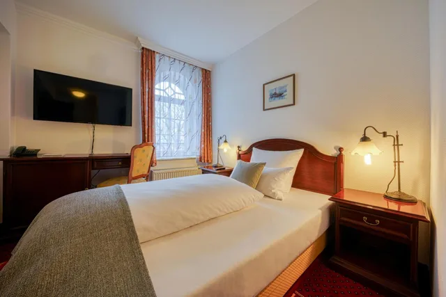 غرفة مفردة بإطلالة على البحر، Hotel Seeblick Wismar 5/10