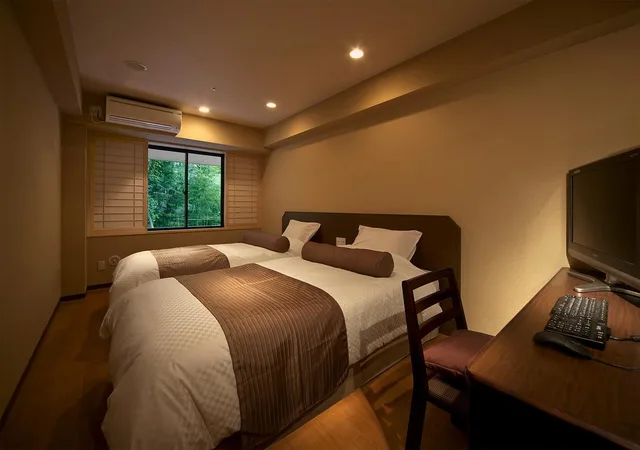 غرفة بسريرين منفصلين، Hakone Yumoto Onsen Tenseien 7/9