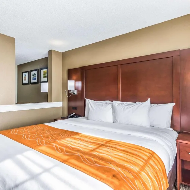 غرفة بسرير كينج مع أريكة، Comfort Inn and Suites Dayton North 1/4