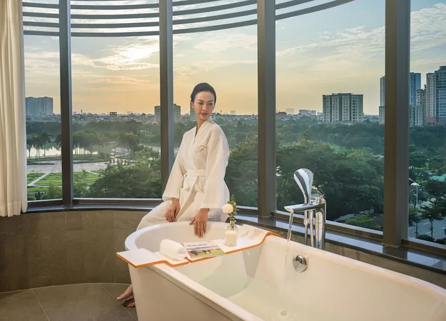 غرفة ديلوكس بسرير كينج وسرير فردي بغرفتي نوم، Fraser Residence Hanoi 7/10