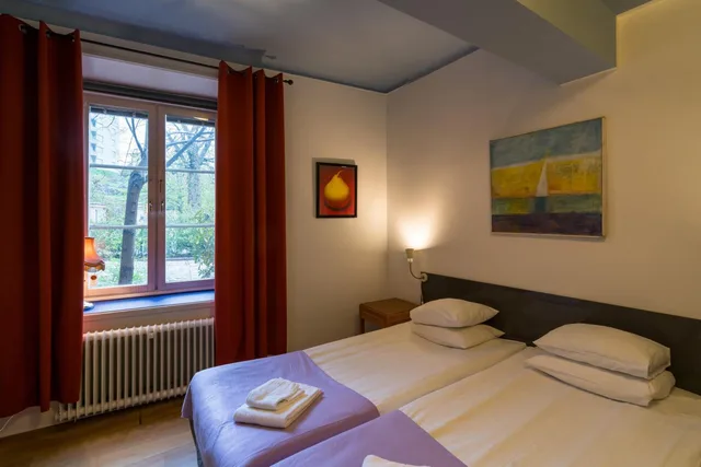 غرفة اقتصادية بسريرين منفصلين بحمام مشترك في الملحق، Reimersholme Hotel 2/7
