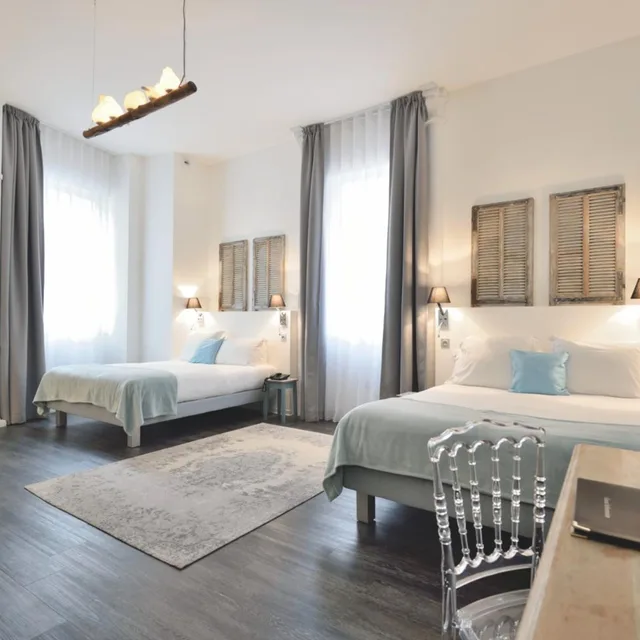 غرفة عائلية في الطابق الأرضي، Hotel La Villa Nice Promenade 4/7