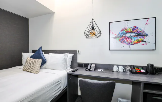 غرفة قياسية بسرير مزدوج، The Viv Hotel Wellington 4/6