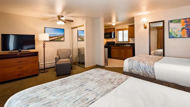 غرفة قياسية بسريرين مزدوجين، Best Western Ptarmigan Lodge 6/9