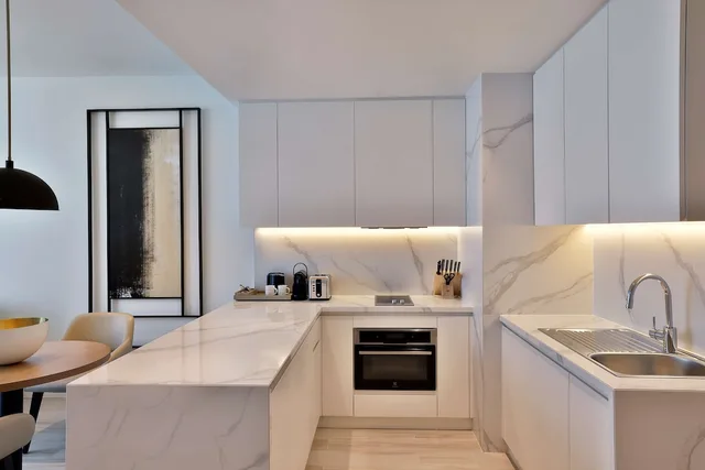 شقة بسرير كينج بغرفة نوم واحدة مع أريكة، DoubleTree by Hilton Abu Dhabi Yas Island Residences 5/6