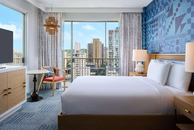 استوديو بسرير كوين بمطبخ صغير، Outrigger Waikiki Paradise 2/4