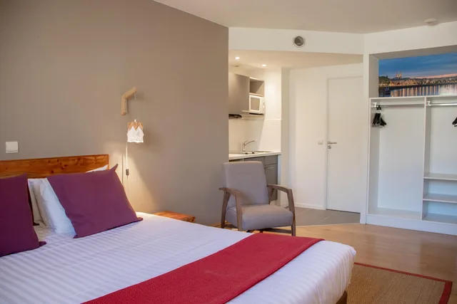 جناح استوديو سوبيريور بسرير مزدوج، Aparthotel Victoria Garden Bordeaux Center 1/2