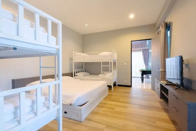 Pool, Villa, House, King Bed, 4 Bunk Beds، The Sea-Cret Garden Hua Hin 3/7