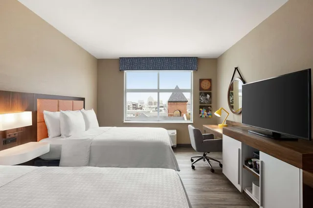 غرفة بسريرين كوين، Hampton Inn Indianapolis Canal IUPUI 1/1